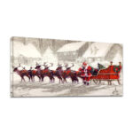 " Santa Claus With Reindeer Sledge "