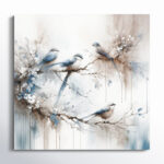 " Serene Moments: Watercolor Birds " - Image 2