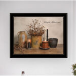 "Simple Blessings" Framed Wall Art for Living Room, Bedroom Wall Decoration by Billy Jacobs