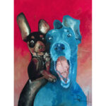 " Smiling Dogs Happy Together - Chuck And Larry " by Sean Parnell