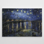 " Starry Night Over Rhone " by Vincent Van Gogh - Image 3