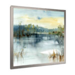 " Summer Lake Landscape Illustration " - Image 4