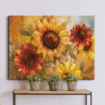 " Sunflower Cheer " Painting Print