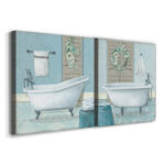 " Teal Bath I " 2 - Pieces - Image 6