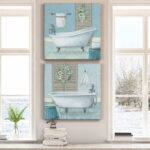 " Teal Bath I " 2 - Pieces - Image 2