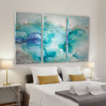 " Teal Marble " 3 - Pieces - Image 5