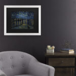 " The Starry Night Over The Rhone " by Vincent Van Gogh - Image 4