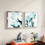 " Translucent Tulips II Sq Aqua Crop " by Debra Van Swearingen 2 - Pieces - Image 7
