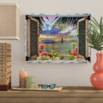 " Tropical Window To Paradise III " by Leo Kelly