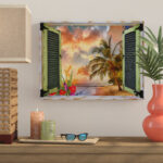 " Tropical Window To Paradise IV " by Leo Kelly