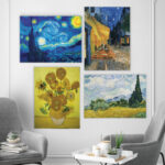 " Van Gogh Materpiece Ensemble " by Vincent Van Gogh 4 - Pieces