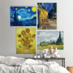 " Van Gogh Materpiece Ensemble " by Vincent Van Gogh 4 - Pieces - Image 2