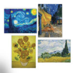 " Van Gogh Materpiece Ensemble " by Vincent Van Gogh 4 - Pieces - Image 5
