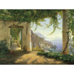" View To The Amalfi Coast " by Carl Frederic Aagaard - Image 2