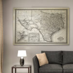 " Vintage Map Texas I " - Image 4
