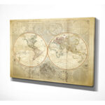 " Vintage World Map II " - Image 4