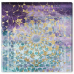 " Viridian Violet Mandala " Painting Print - Image 2