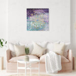 " Viridian Violet Mandala " Painting Print - Image 3