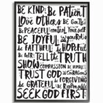 " Virtues Black And White "