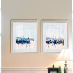 " Watercolor Boat Club I " 2 - Pieces - Image 5