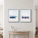" Watercolor Boat Club I " 2 - Pieces - Image 6