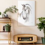 " Watercolor Equine Study II " Painting Print - Image 4