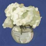 " White Hydrangeas I " by Emma Scarvey Painting Print - Image 3