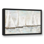 " White Painted Sailboats " Painting Print