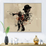 " Woman Playing Jazz Trumpet " - Image 2