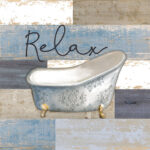 " Wood Slattub Relax " Painting Print - Image 2