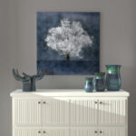 Absolutely One Framed in Blue/GrayBlue Gray White Tree Contemporary Modern' - Wrapped Canvas Graphic Art Print - Image 7