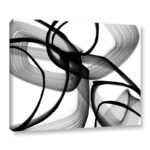 Abstract Poetry in Black and White 100' by Irena Orlov, Modern Abstract Gallery Canvas Wall Art - Image 2