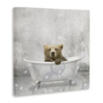 Baby Bear Bath Time Cute Animal' - Graphic Art Print - Image 2