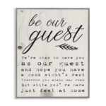 Be Our Guest Poem Cursive' Graphic Art Print