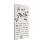 Be Our Guest Poem Cursive' Graphic Art Print - Image 2