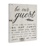 Be Our Guest Poem Cursive' Graphic Art Print - Image 2