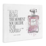 Beauty Begins Fashion Perfume' Textual Art - Image 2