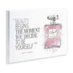 Beauty Begins Fashion Perfume' Textual Art - Image 2