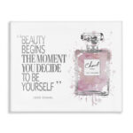 Beauty Begins Fashion Perfume' Textual Art - Image 6