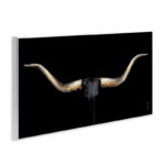Bull Horns Shadow Black Brown Animal' by Third and Wall - Painting Print - Image 2