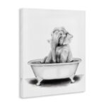 Elephant in a Tub Funny Animal Bathroom' by Rachel Neiman - Drawing Print - Image 8