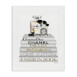 Fashion Designer Makeup Bookstack White Gold' Textual Art