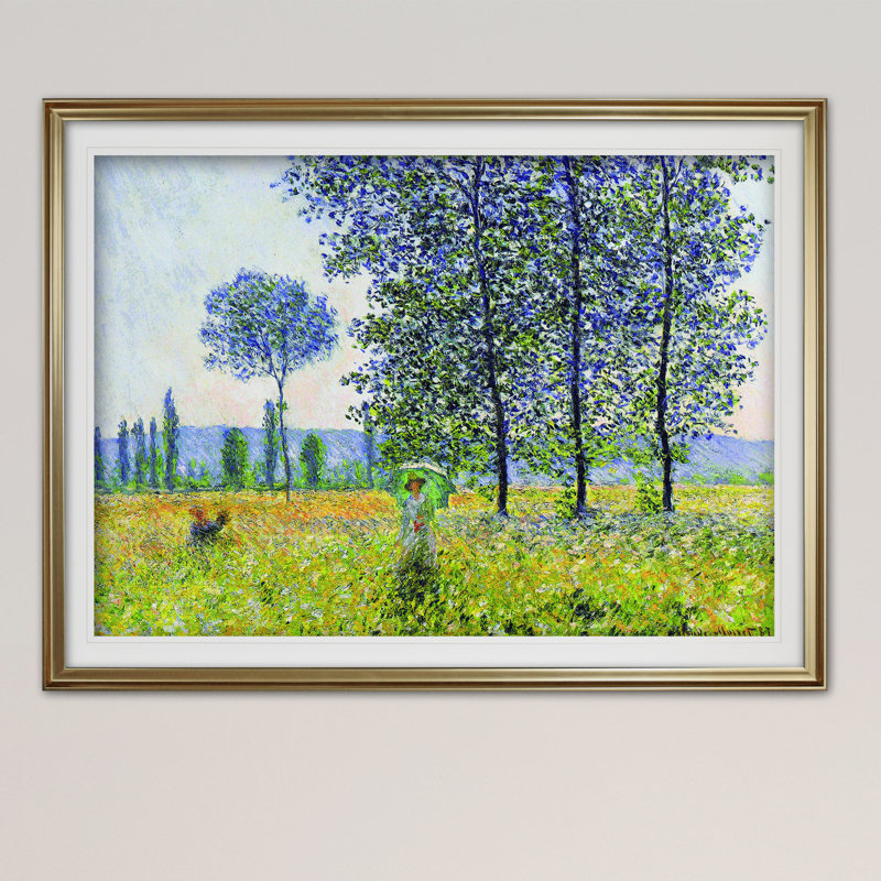 Field in Spring' Print on Canvas by Claude Monet - Image 4