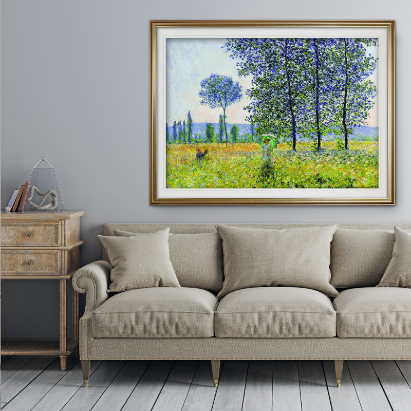 Field in Spring' Print on Canvas by Claude Monet