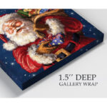 Jolly Old St. Nick' Wrapped Canvas Graphic Art on Canvas - Image 3