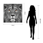 King of the Jungle Lion' Glass Wall Art - Image 8