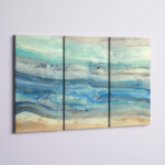 Ocean Mineral Waves' Painting Multi-Piece Image on Canvas - Image 4