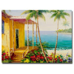 Palm Harbor' Painting Print on Wrapped Canvas - Image 5