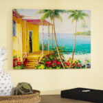 Palm Harbor' Painting Print on Wrapped Canvas