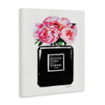 Perfume Bottle Flower Peony' Graphic Art Print